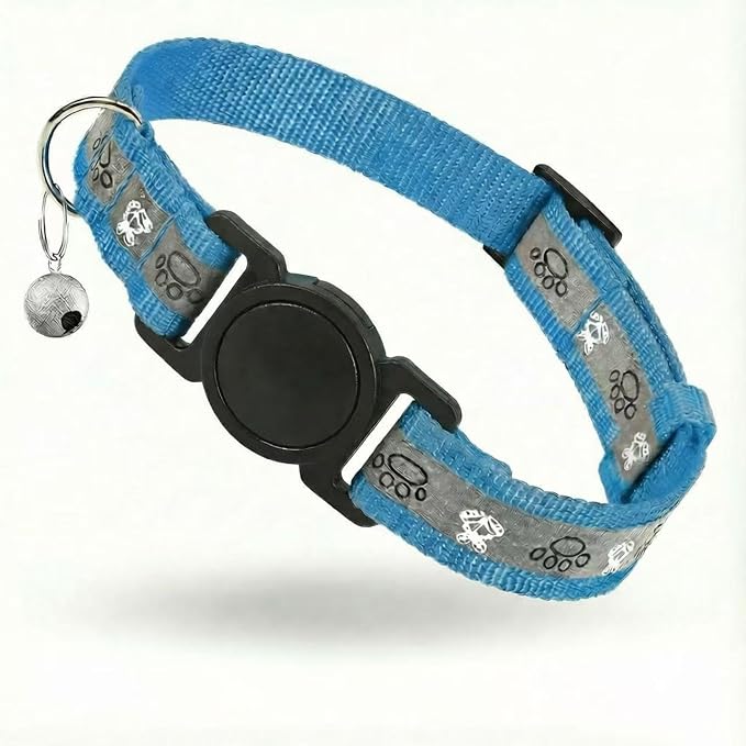 Cat Collar Breakaway, Reflective Kitten Collar by ODOKELE