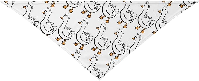 Silly Goose on The Loose Triangle Dog Bandana, Summer Bandana Funny Triangle - Image 9