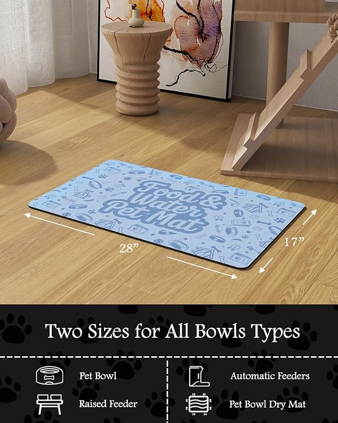 Pet Feeding Mat-Absorbent Dog Mat - Image 7