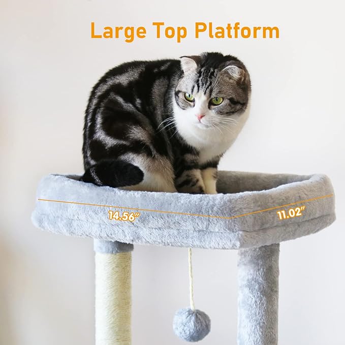 KIYUMI Cat Tree Cat Tower Condo - Image 4