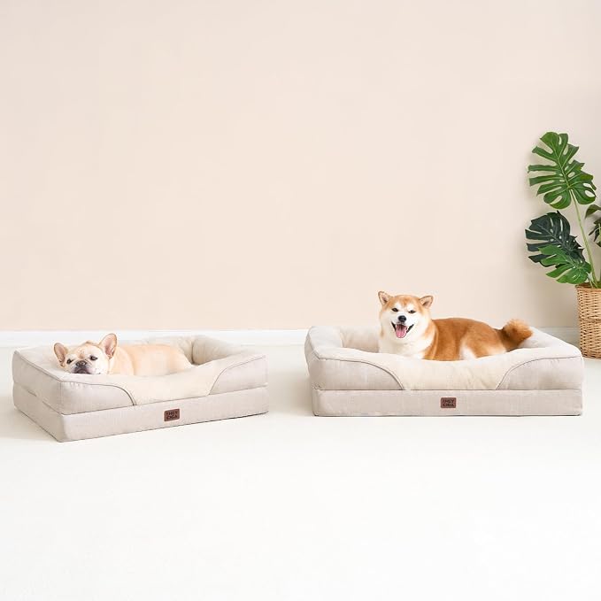EHEYCIGA Orthopedic Dog Bed for Medium Dog, Waterproof Liner & Washable - Image 9