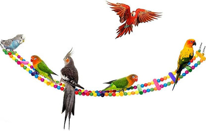 SunGrow Bird Ladder Bridge, 31x4 Inches, Raw Wood and Edible Dye, Suitable by SunGrow