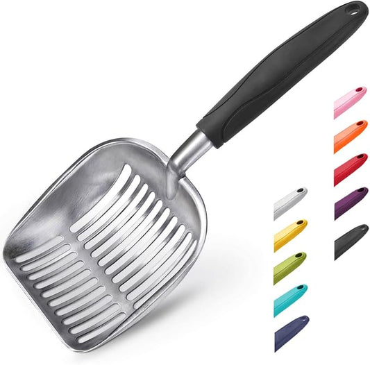 WePet Cat Litter Scoop, Aluminum Alloy Sifter, Kitty Metal Scooper, Deep Shovel by WePet