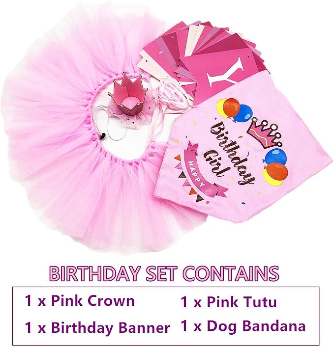 ADOGGYGO Dog Birthday Hat Bandana Girl - Image 4
