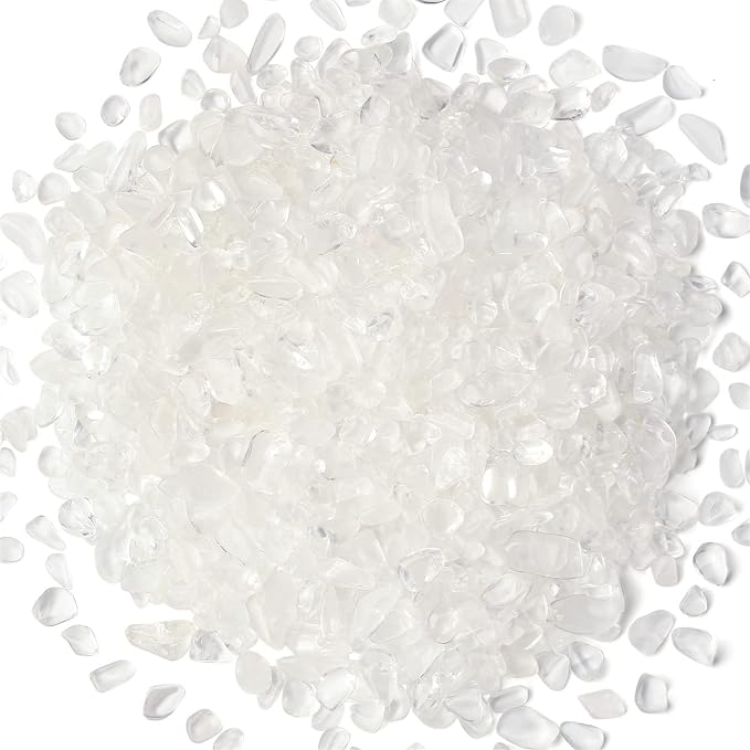 Clear Quartz Healing Crystal Chips Bulk Gemstones Sets Tumbled Crushed Stones by YATOJUZI