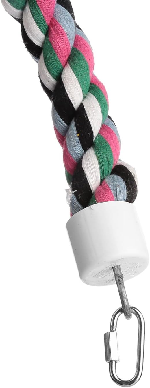 Aigou® Bird Spiral Rope Perch, Cotton Parrot Swing Climbing Standing Toys - Image 6
