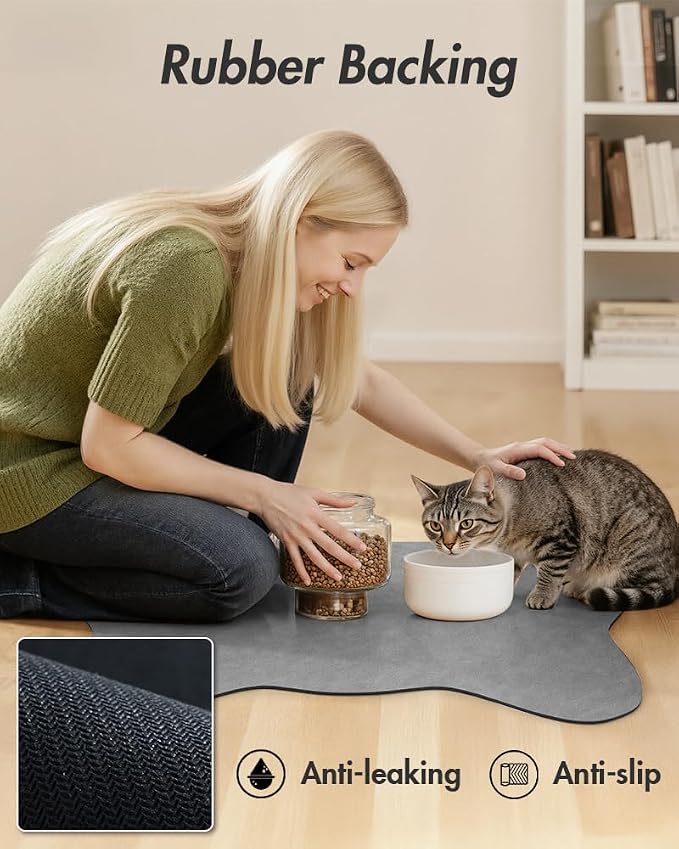 Absorbent Dog Food Mat-Dog Cat Mat - Image 5