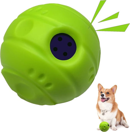 Dog Toys Ball, Interactive Dog Ball, No Paint, Gibbering Sound by SHAKEANDLAUGH