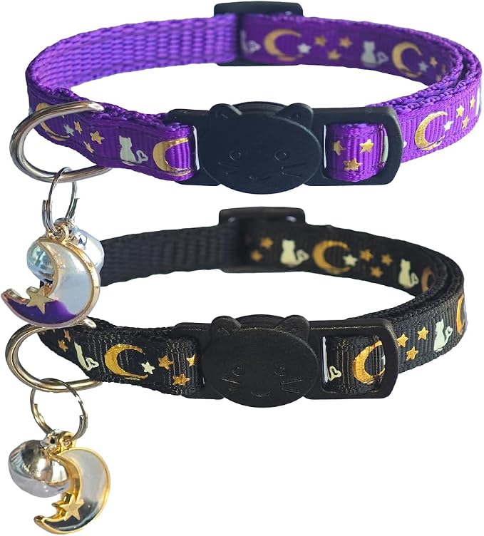 2 Pack Breakaway Cat Collars, Glow in Dark by Unknown