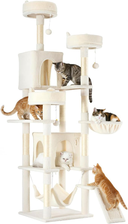 DUMOS Tall Cat Tree 75 Inch, Large Multi-Level Cat Tree Tower by DumosLifestyle