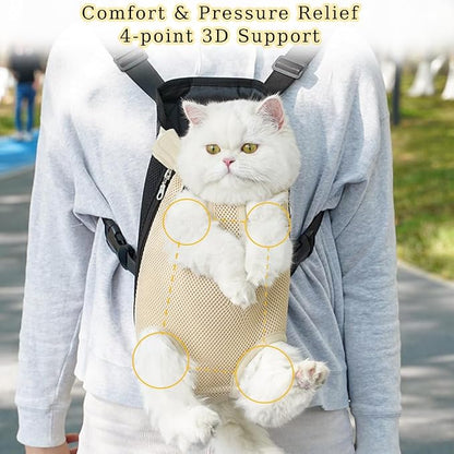 Dog Carrier Backpack, Adjustable Puppy Front Carrier Backpack, Ventilated Dog - Image 3