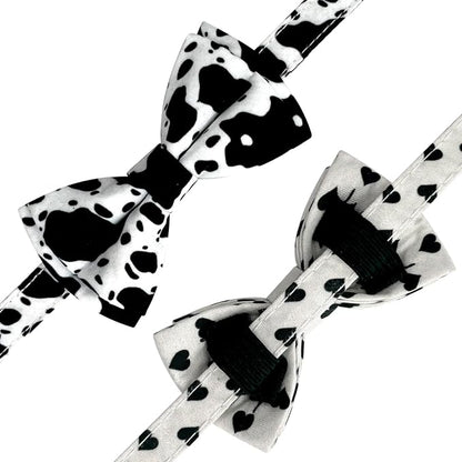 2 Pack Cotton Cat Collar with Bow Tie and Bell - Image 5