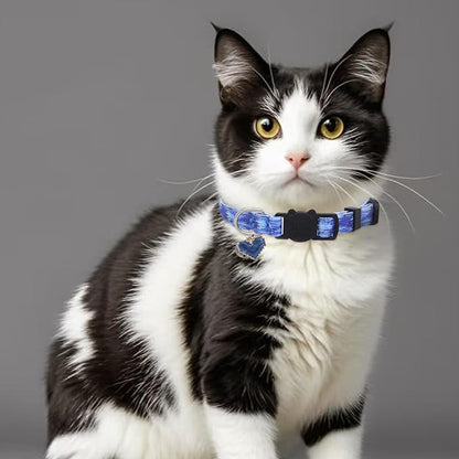 Cat Collar Breakaway, 2 Pack Cotton Cats Collars - Image 6