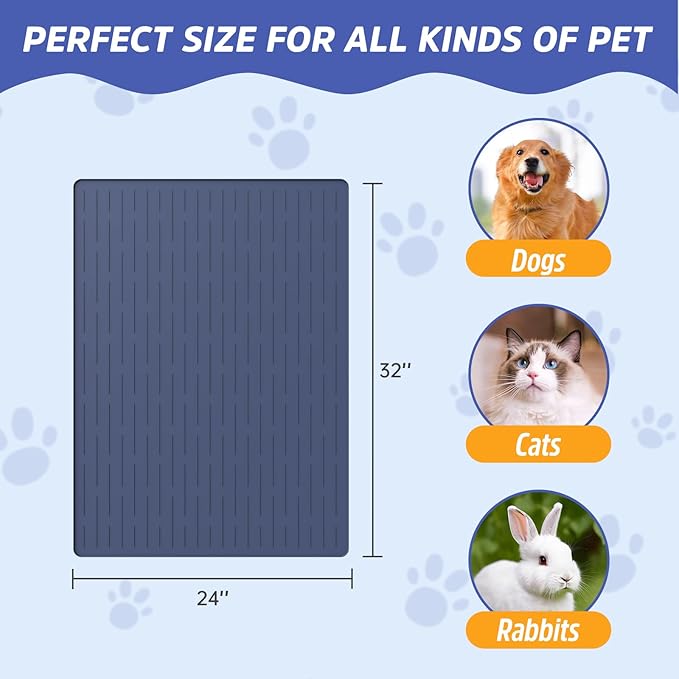 Large Dog Mats for Food and Water - Image 2