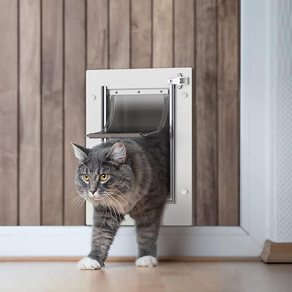 Baboni Pet Door for Wall, Steel Frame and Telescoping Tunnel, Aluminum Lock - Image 8