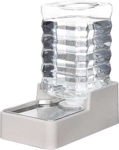 RIZZARI Stainless Steel Pet Water Feeder: 8L Gravity Waterer, Leak-Proof by RIZZARI