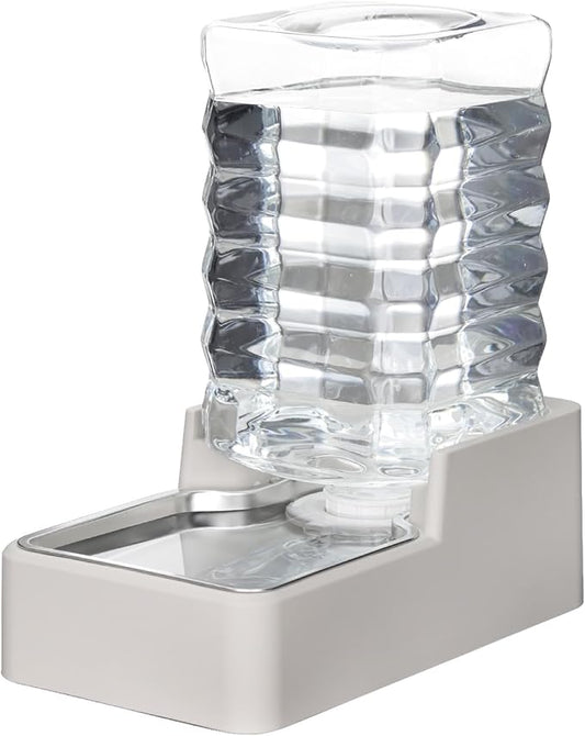 RIZZARI Stainless Steel Pet Water Feeder: 8L Gravity Waterer, Leak-Proof by RIZZARI