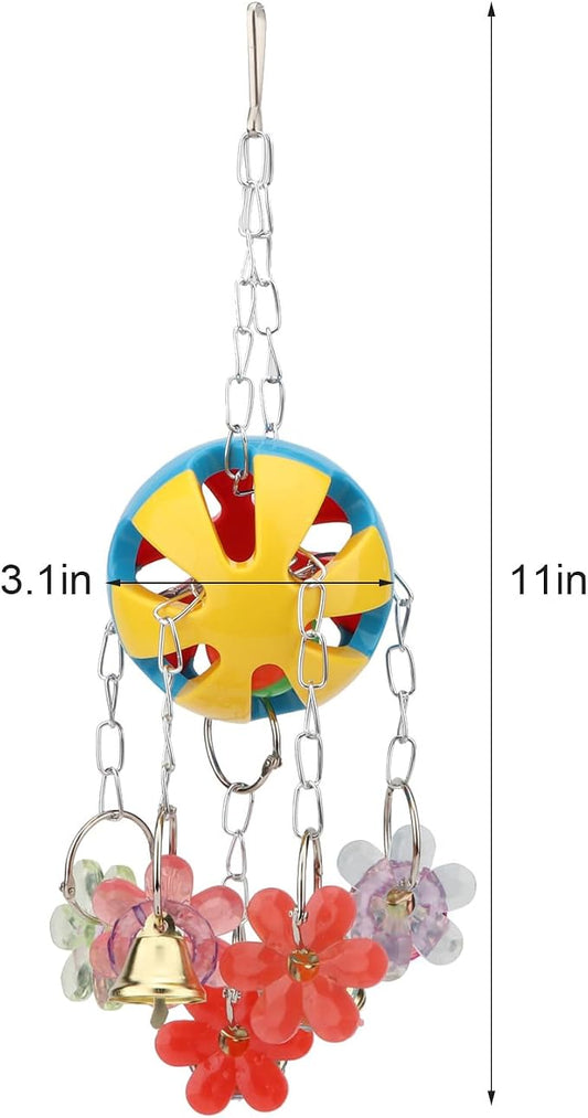 Hypeety Pet Parrot Toy Plastic Colorful Birds Ball - Image 2