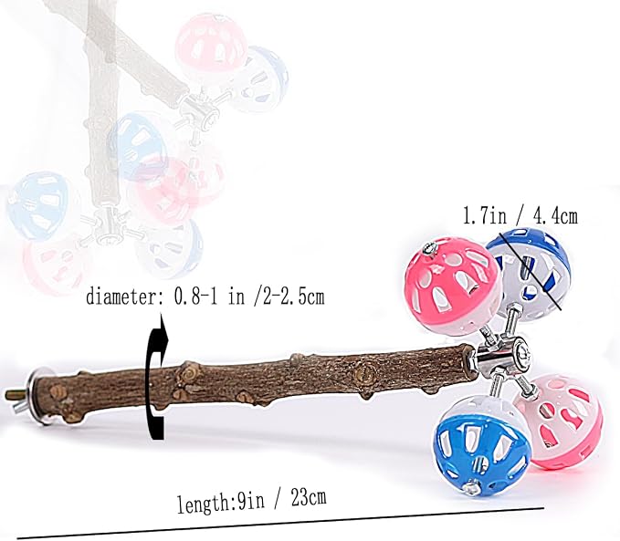 Pepper Wood Bird Perch Toy - Image 2