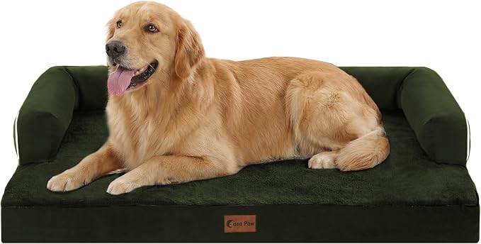 Orthopedic Dog Beds for Extra Large Dogs, Waterproof Egg Crate Foam XL Dog Bed by CasaPaw