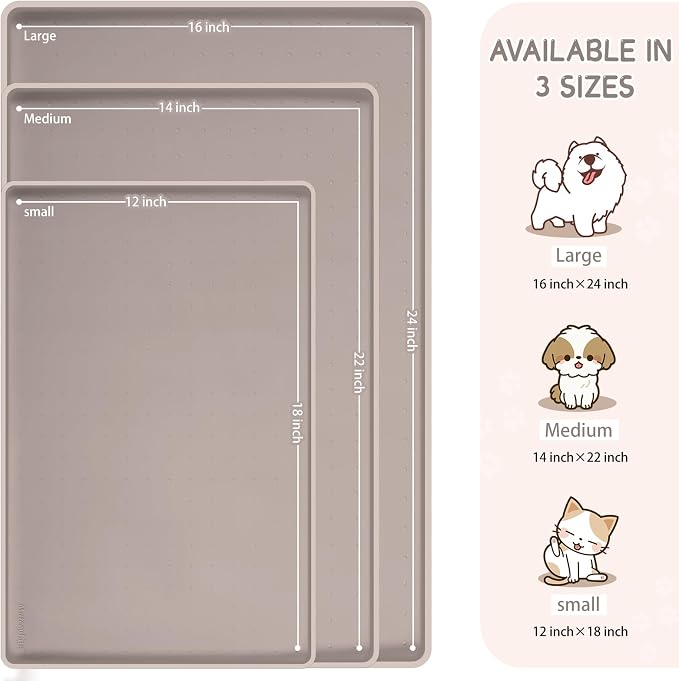 MateeyLife Silicone Cat & Dog Food Mat - Image 2