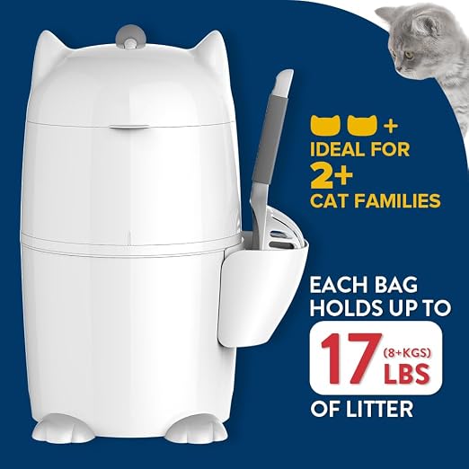 Red Rocket PURRR LITTER TWIST’R XL Cat Litter Trash Can Step Litter Disposal - Image 2