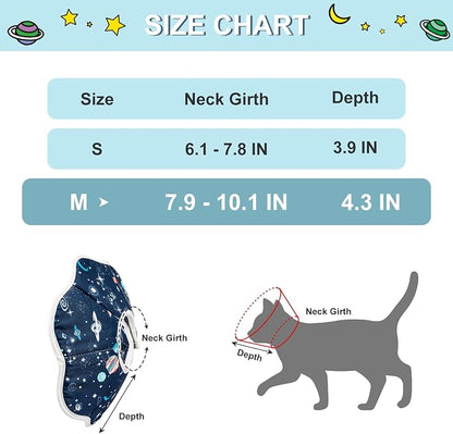 Depets Cat Cone Collar Soft, Adjustable Lightweight Cat Recovery E Collar to - Image 4