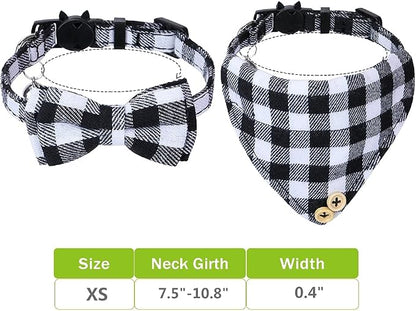 Faleela Cat Collar Bandana Bells Set - Image 6