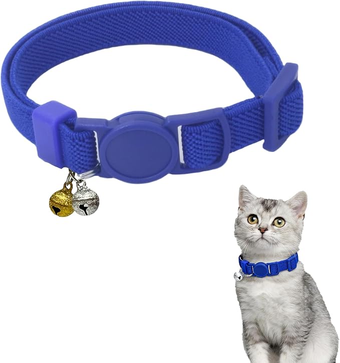 Breakaway Cat Collar with Bell, Safety Buckle Kitten Collar, Elastic Strech by Unknown