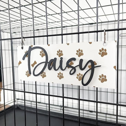 Personalized Crate Sign, Custom Dog Decor, Hanging Crate Sign, Personalized Pet - Image 3