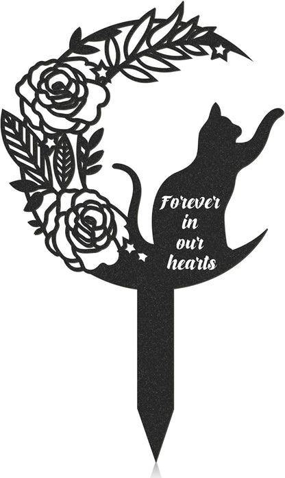 Pet Grave Markers Cat, Metal Memorial Plaques by RNGMSI