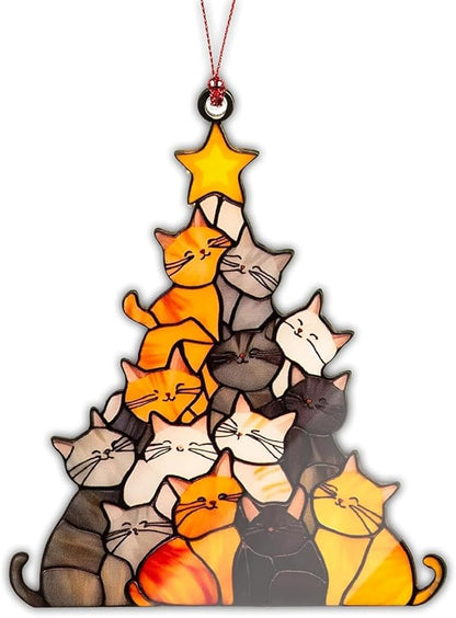 Cat Ornament, Cat Ornaments for Christmas Tree, Funny Holiday Decorations 2025 by NELXI