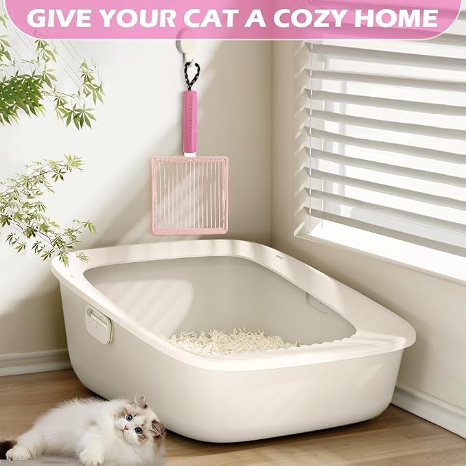 Cat Litter Scoop, 2-in-1 Detachable Ergonomic Handle, Bar Grid Shape - Image 7