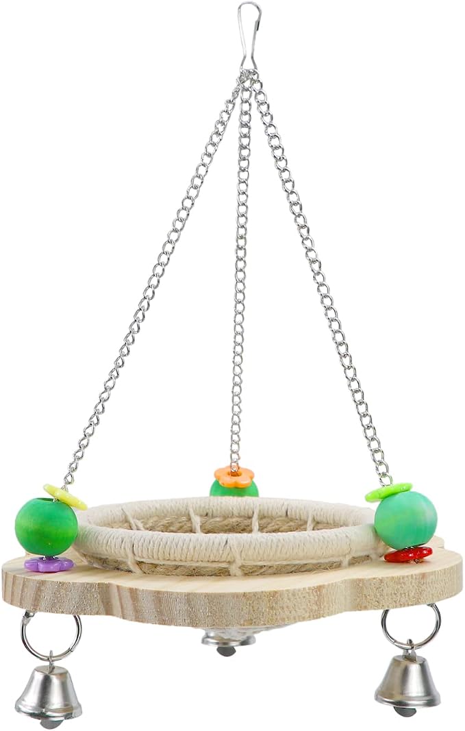 Wontee Bird Nest Parrot Breeding Nest Bed Bird Hanging Swing - Image 6