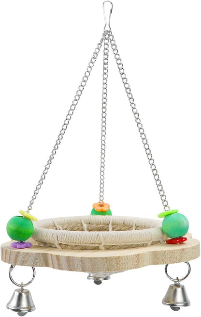 Wontee Bird Nest Parrot Breeding Nest Bed Bird Hanging Swing - Image 6