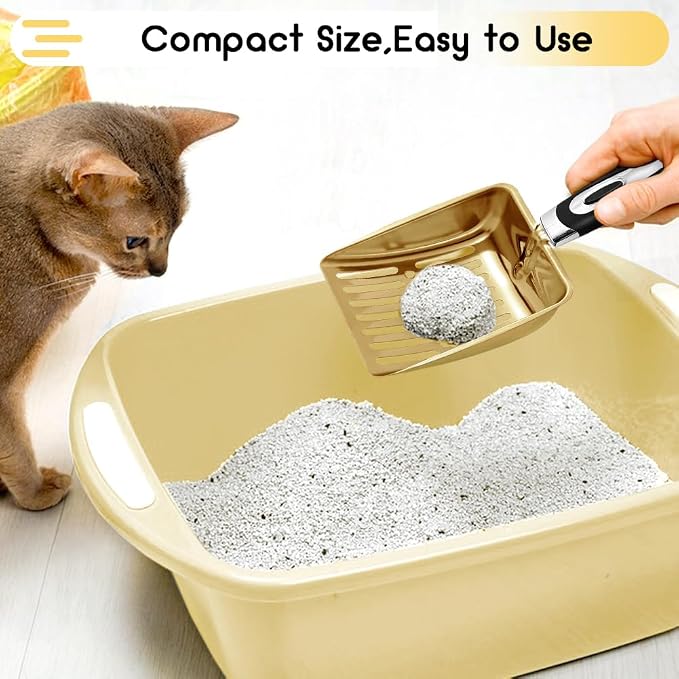 Stainless Steel Cat Litter Scoop, Metal Cat Litter Scoop, Kitty Metal Scooper - Image 6