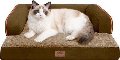 Small Dog Bed and Cat Sofa Waterproof Orthopedic Dog Beds by Mekiy