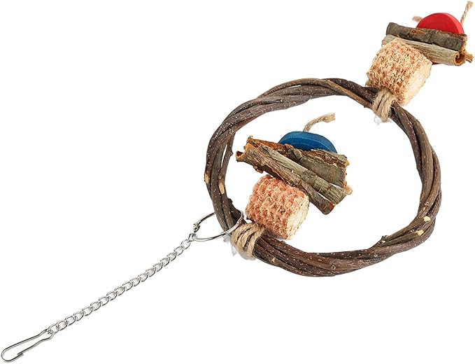 Bird Swing, Corn Cob, Edible Coloring, Beak Sharpening, Anxiety Relief - Image 8