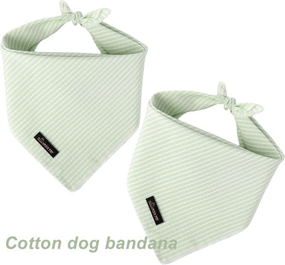 ARING PET Summer Dog Bandana, Cute Green Bandanas, Comfortable Pet Scarf - Image 3
