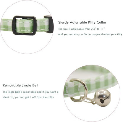 Breakaway Cat Collars with Bell, Durable & Safe Cute Kitten Collars Safety - Image 5