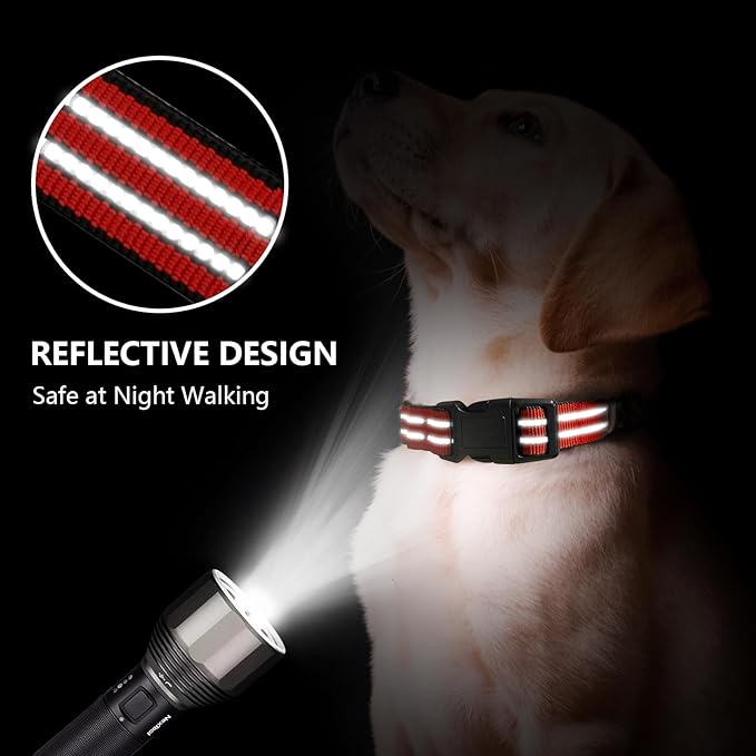 Hikiko Martingale Dog Collars Reflective Nylon Dog Collar - Image 4