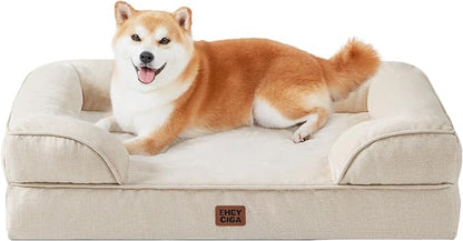 EHEYCIGA Orthopedic Dog Bed for Large Dogs, Waterproof Memory Foam, Non-Slip by EHEYCIGA