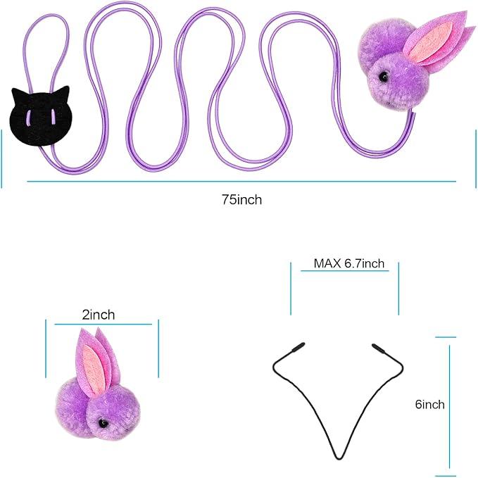 ZPH Cat Toys Interactive for Indoor Cats, Interactive Feather Toy for Teaser - Image 4
