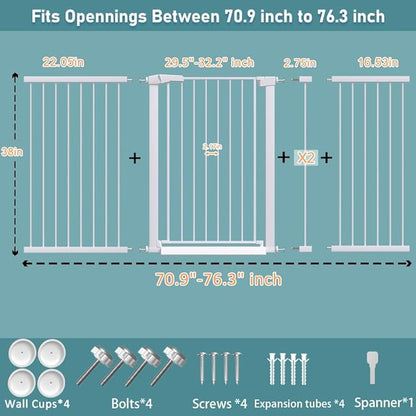 Fairy Baby 38" Extra Tall Pet Gate - Image 2