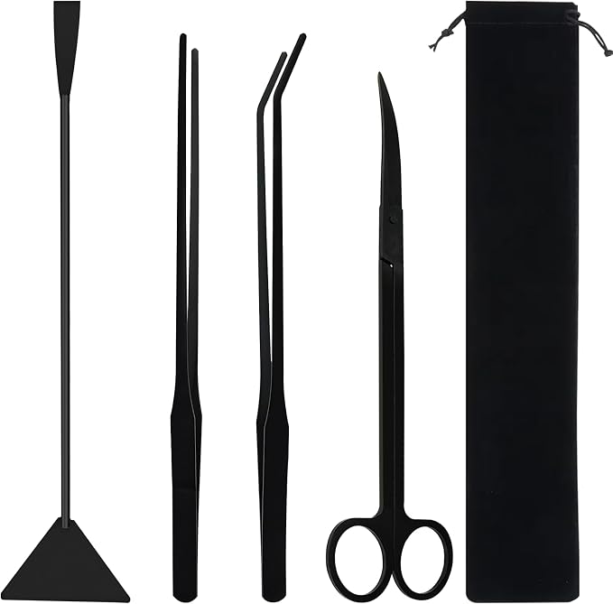 Aquascaping Tools Aquarium Kit – 4PCS Plant Trimming Tool Set by Unknown