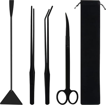 Aquascaping Tools Aquarium Kit – 4PCS Plant Trimming Tool Set by Unknown