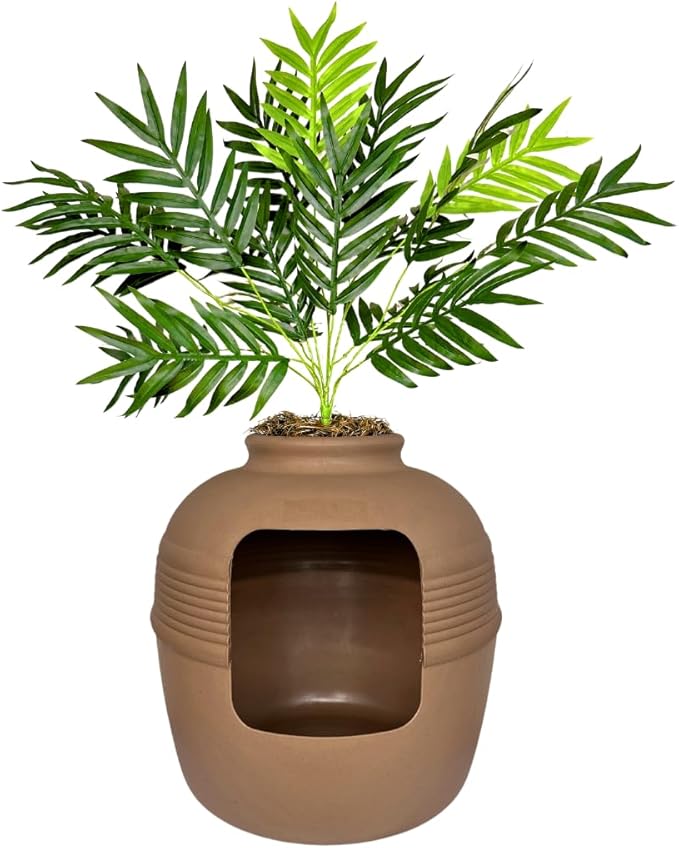 Good Pet Stuff Hidden Litter Box Planter, Decorative Cat Litter Enclosure - Image 3