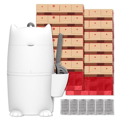 Red Rocket Pets Cat Litter Trash Can Kitty Twister Plus Pack, 12x Refills Bags by RedRocket