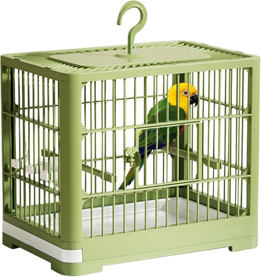 2025 New Carry Cage for Parakeet Portable 30x23x26cm Bird Travel Carrier Cage by Unknown