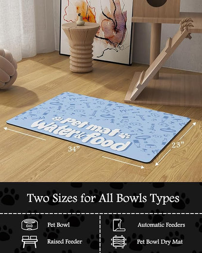 Pet Feeding Mat-Absorbent Dog Mat - Image 7